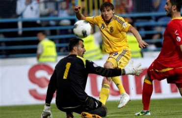 Сборная Украины разгромила Черногорию